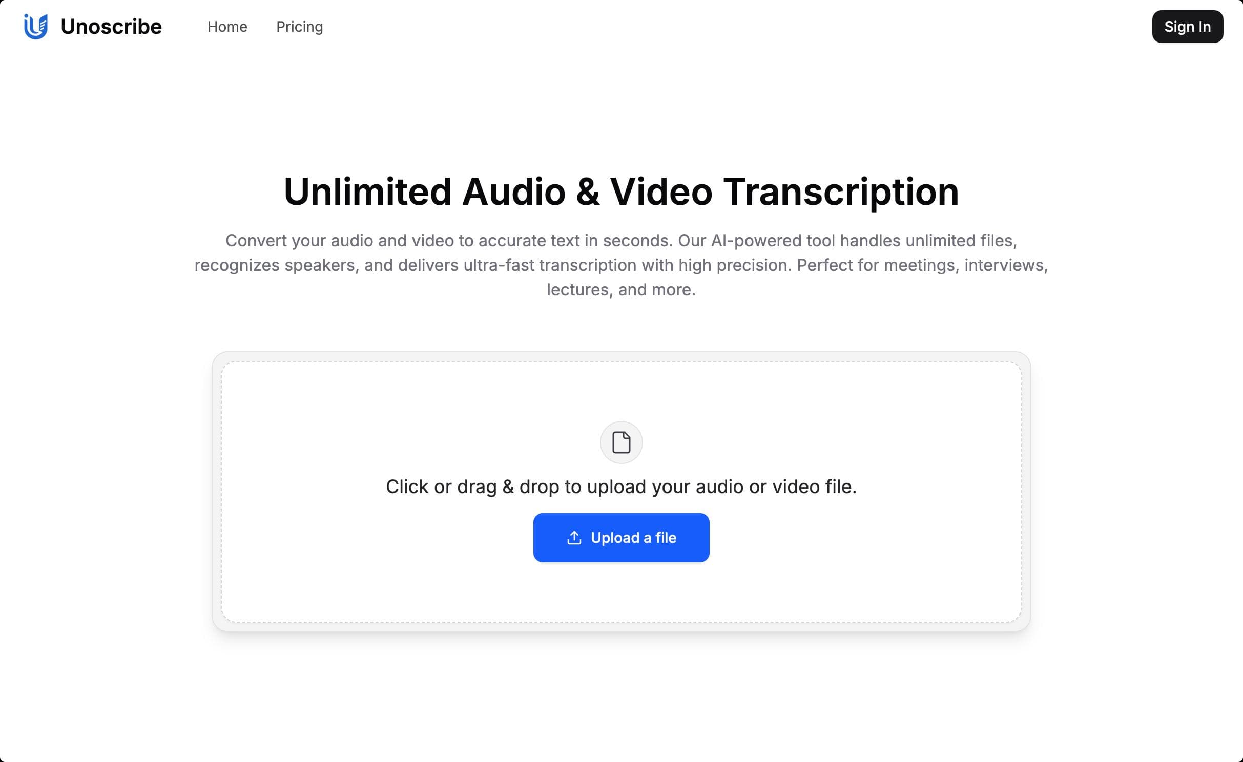 Unoscribe screenshot 1