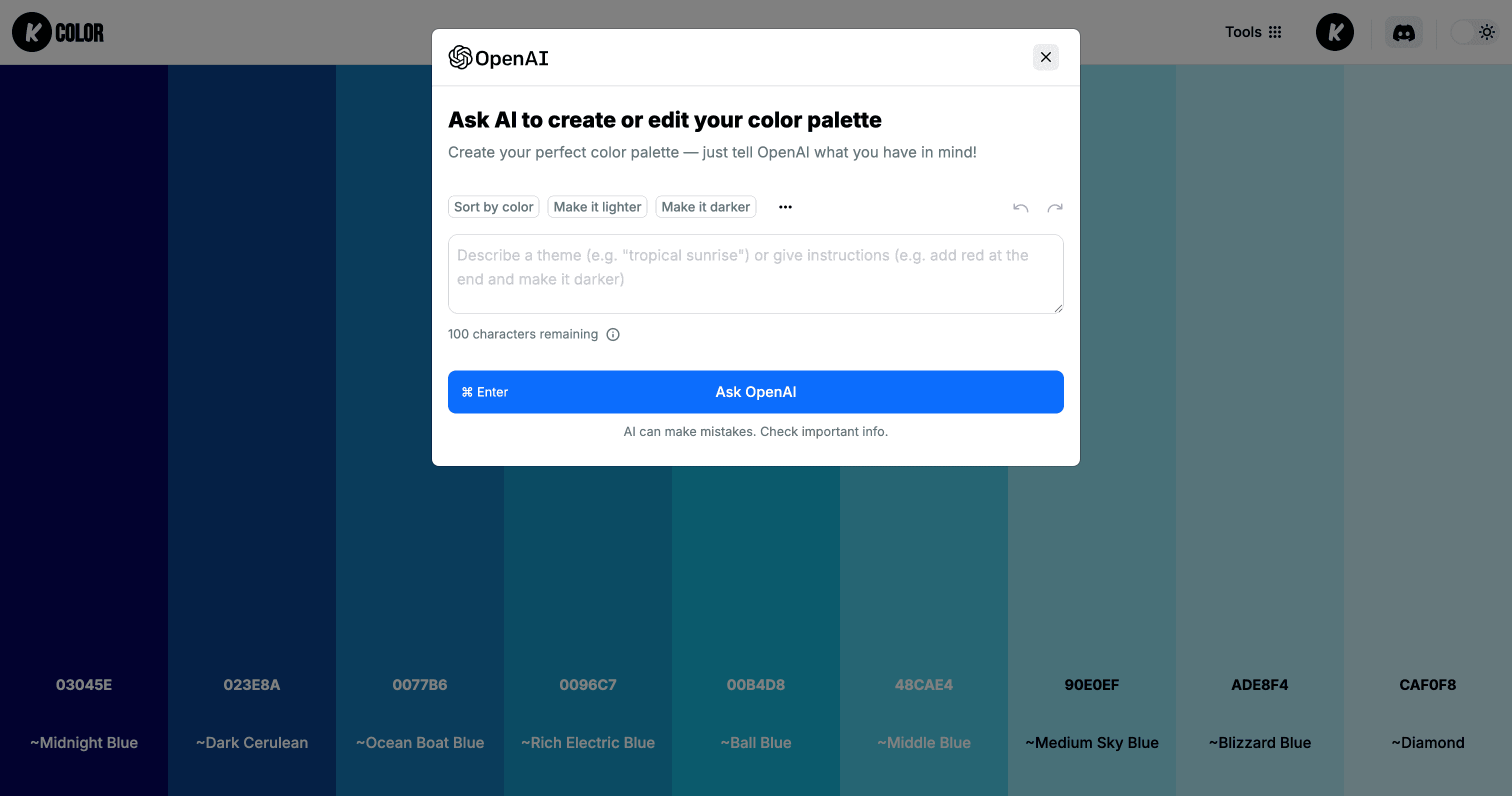 KColor screenshot 4