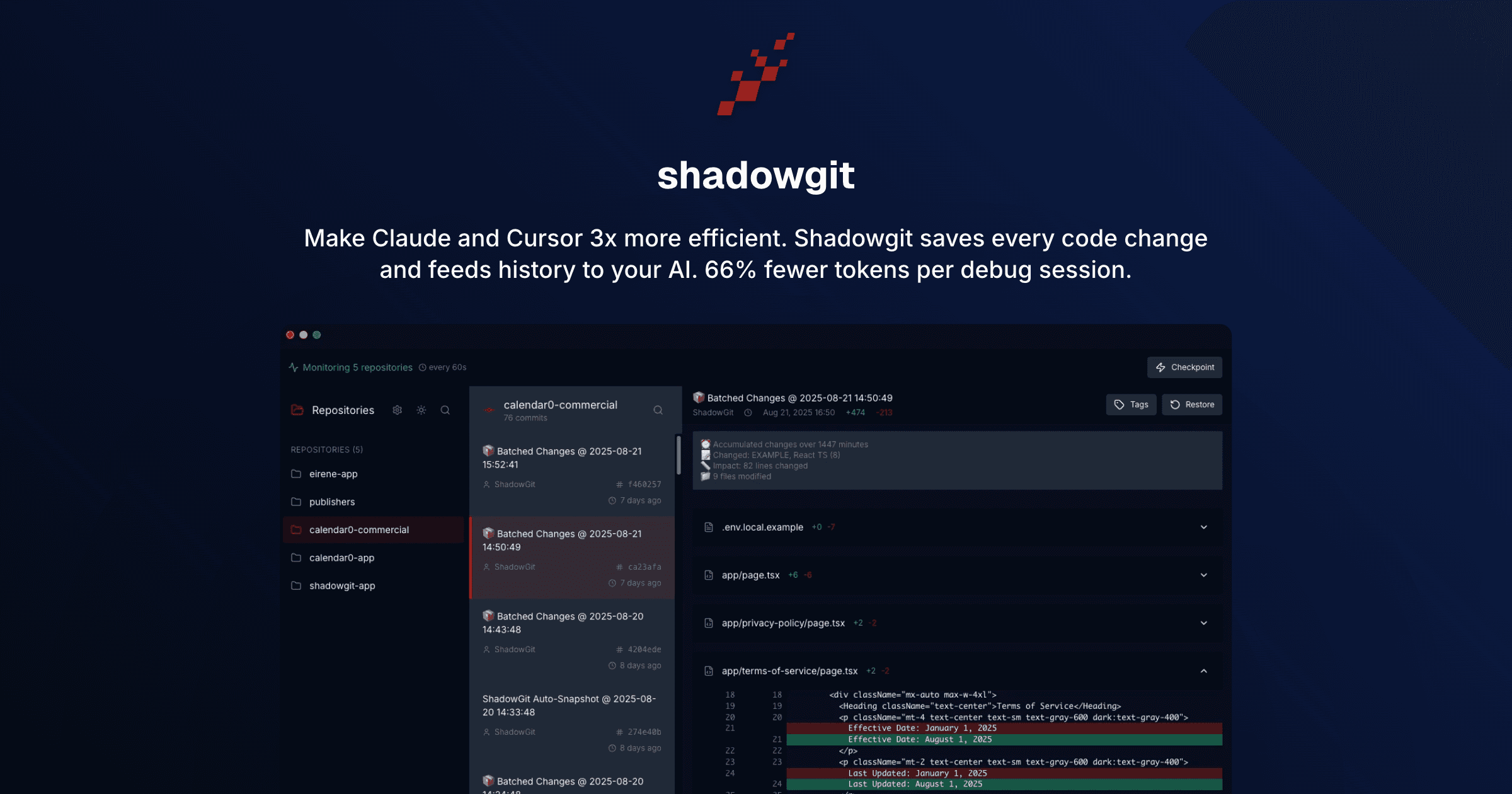 ShadowGit screenshot 2