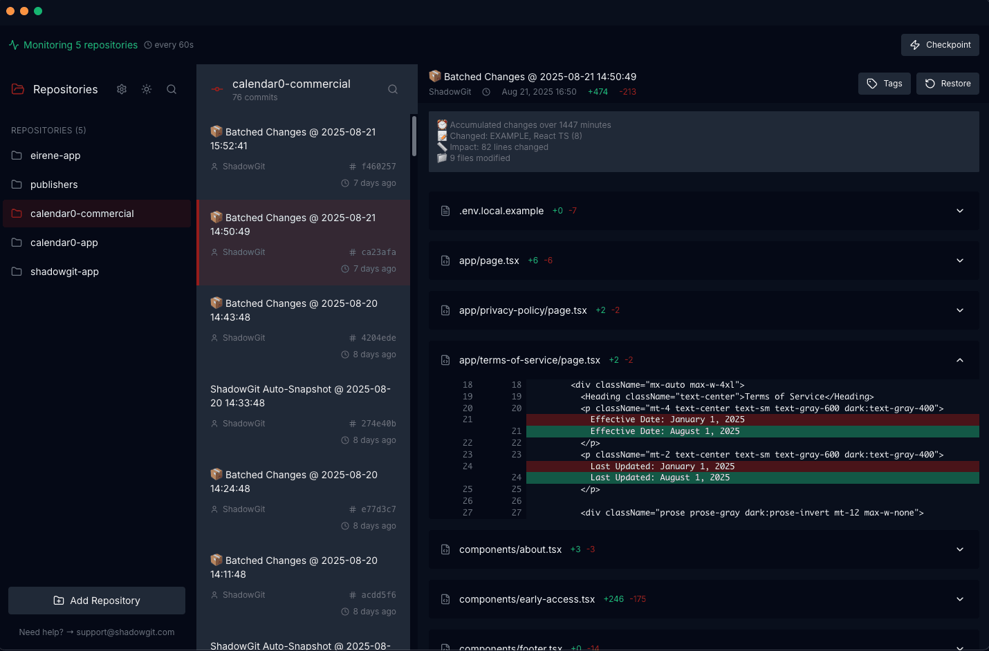 ShadowGit screenshot 3