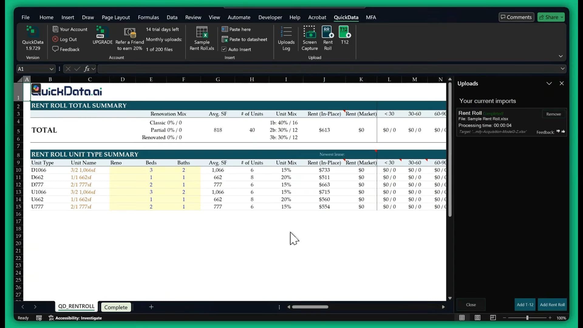 QuickData.ai screenshot 1