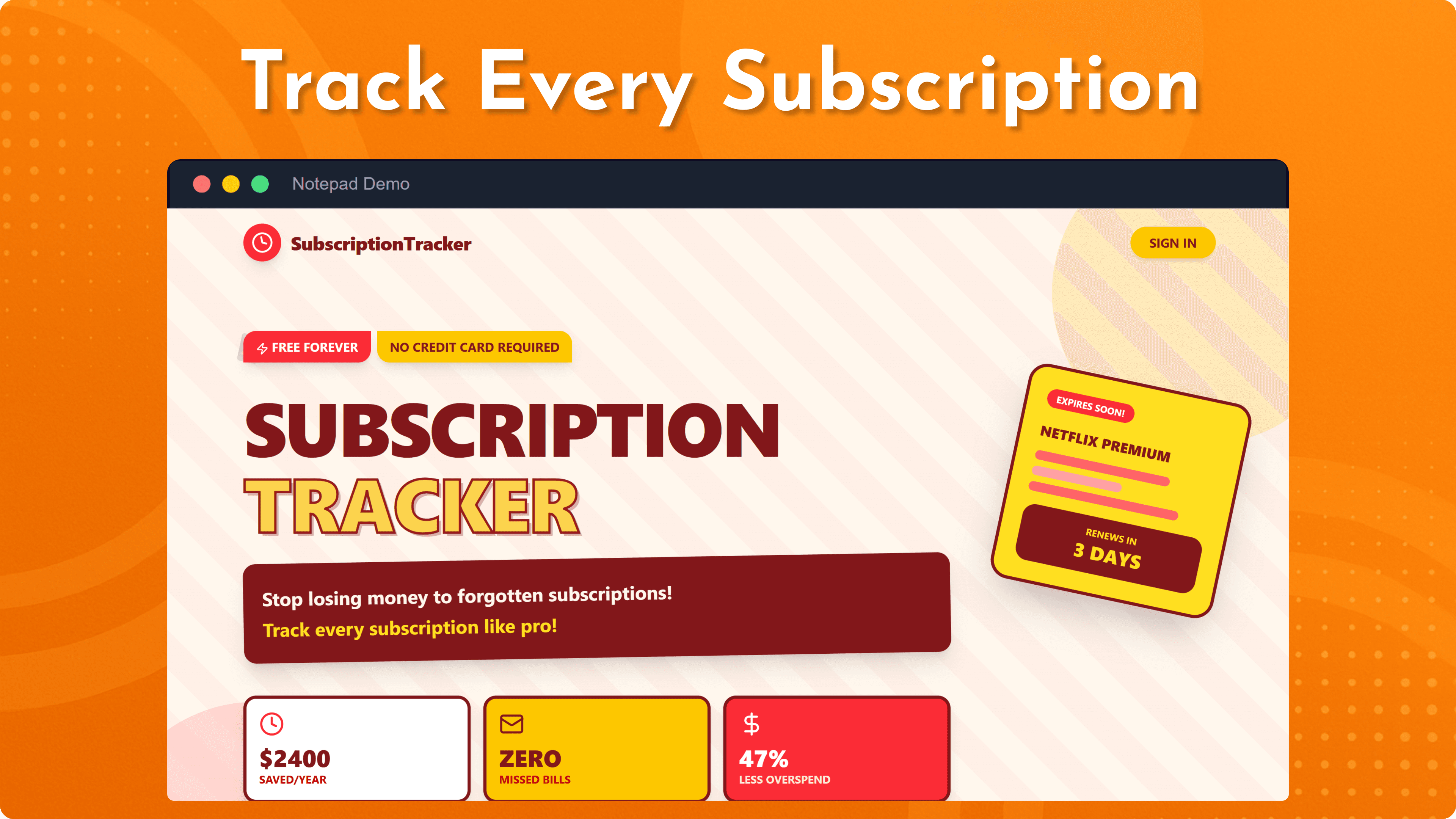 Subscription Tracker screenshot 2