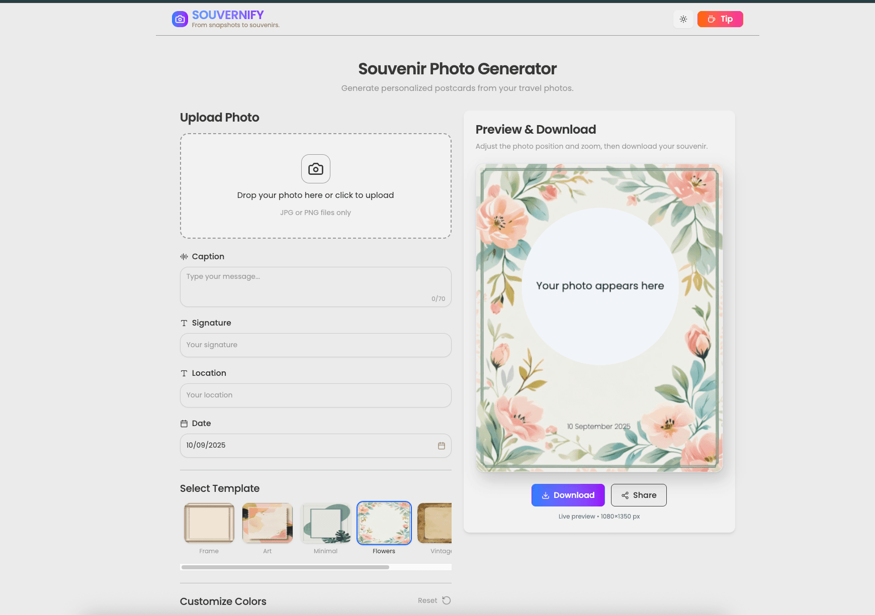 Souvernify screenshot 2