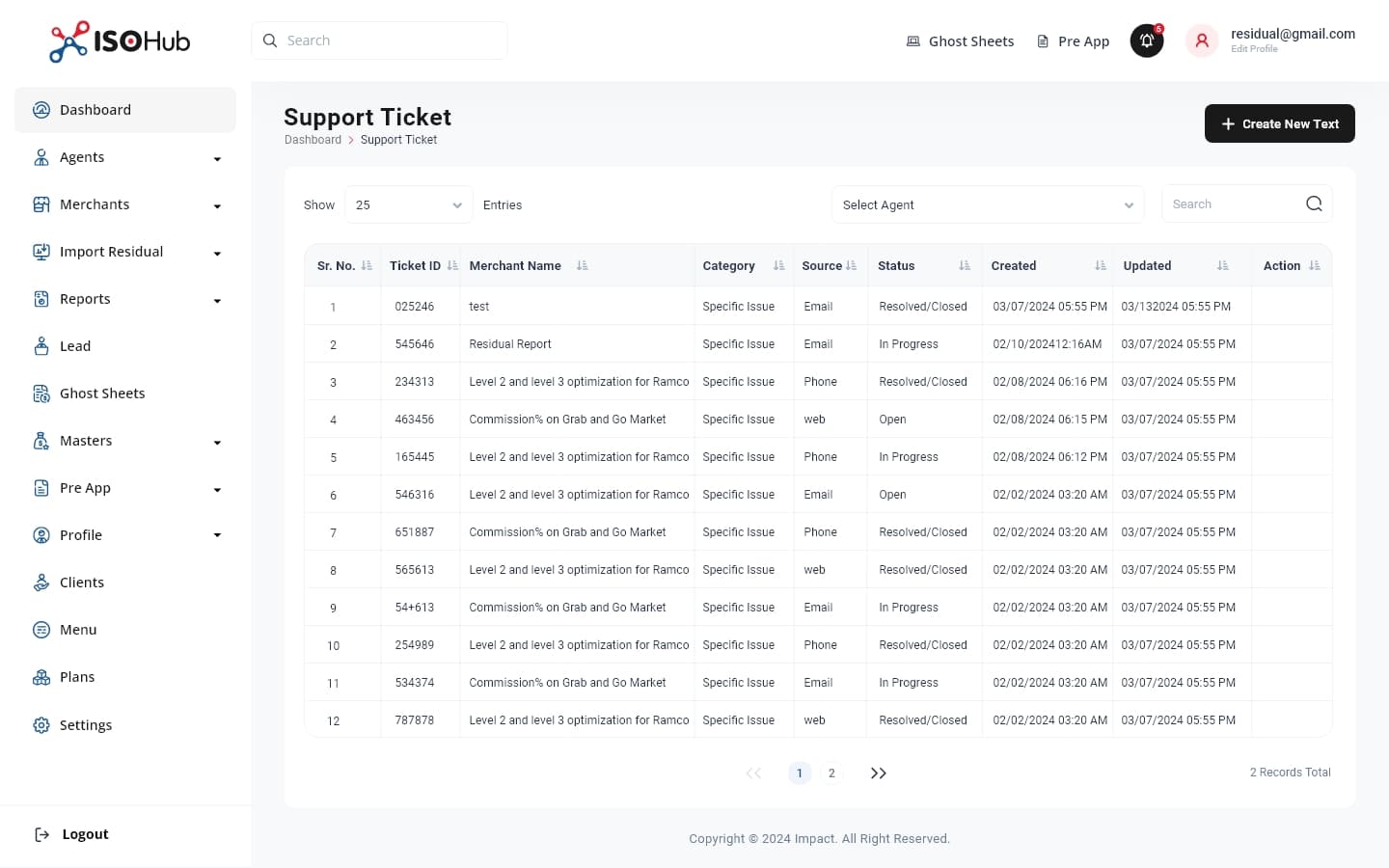 ISOhub CRM screenshot 1