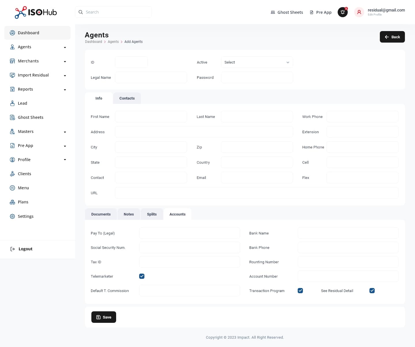 ISOhub CRM screenshot 2