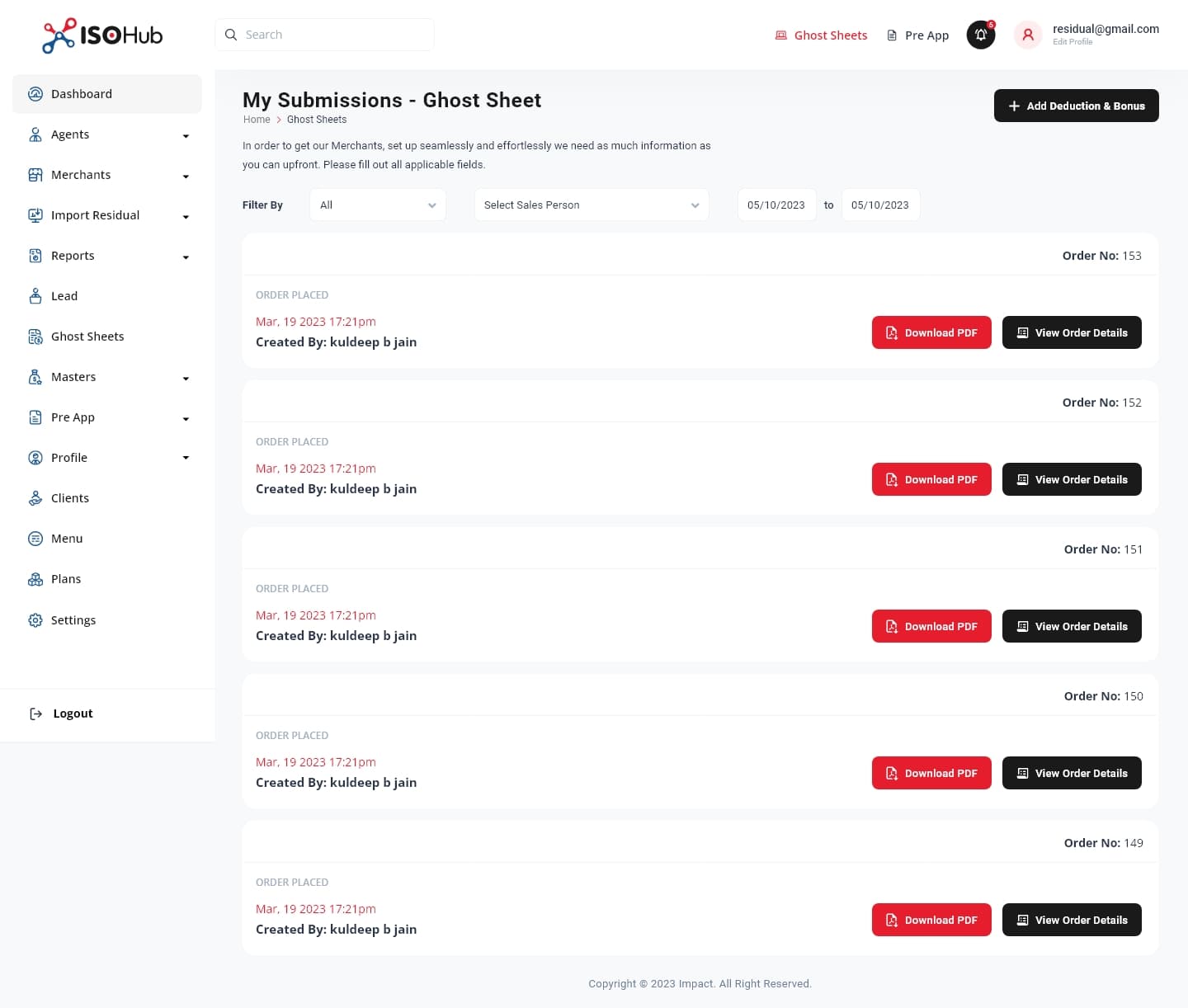 ISOhub CRM screenshot 4