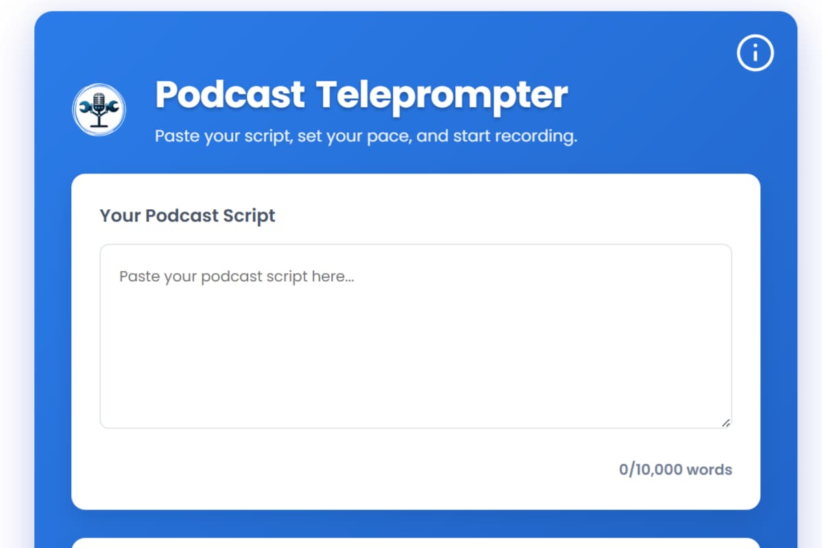 Tools Podcasting Teleprompter screenshot 5