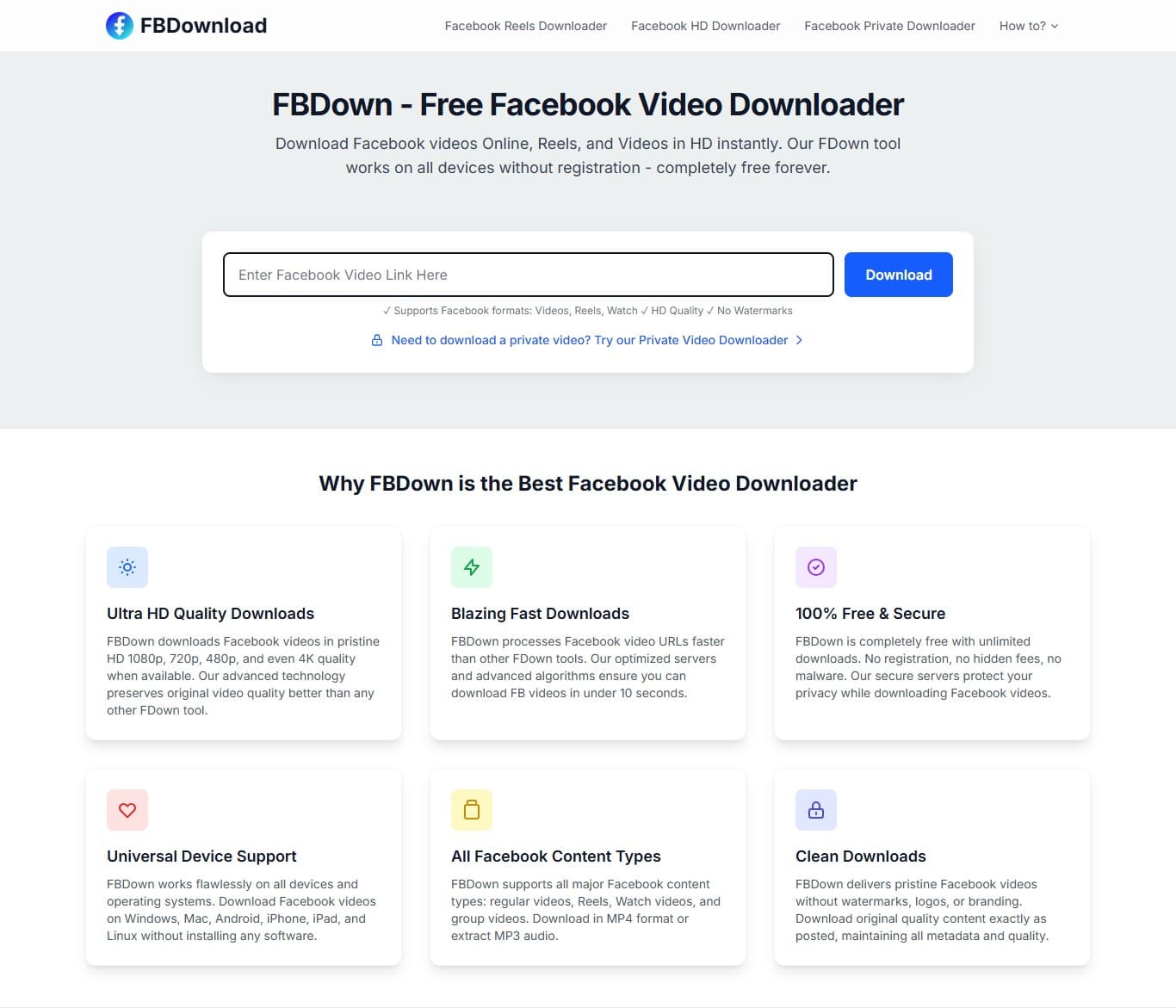 FBDownload screenshot 1