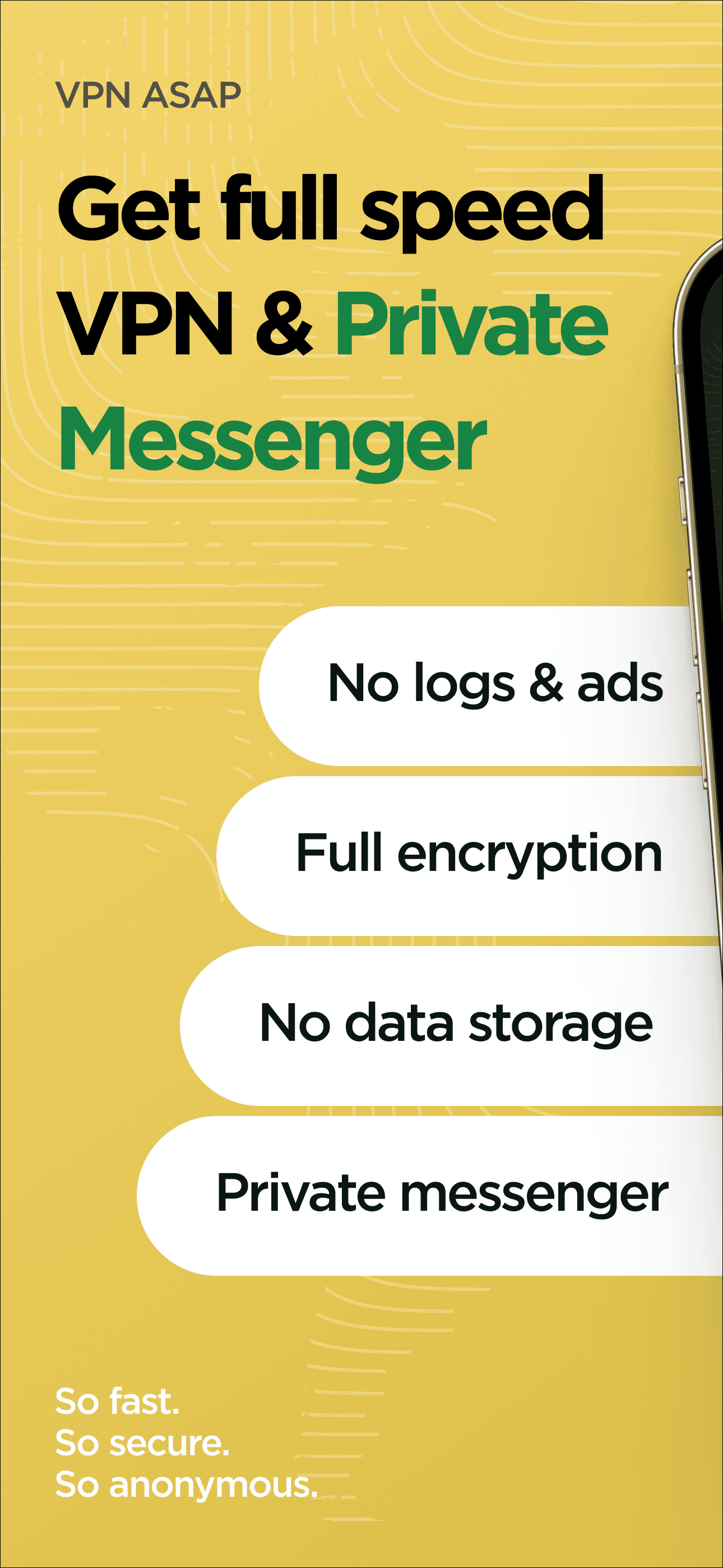 VPN ASAP & Private Messenger screenshot 1