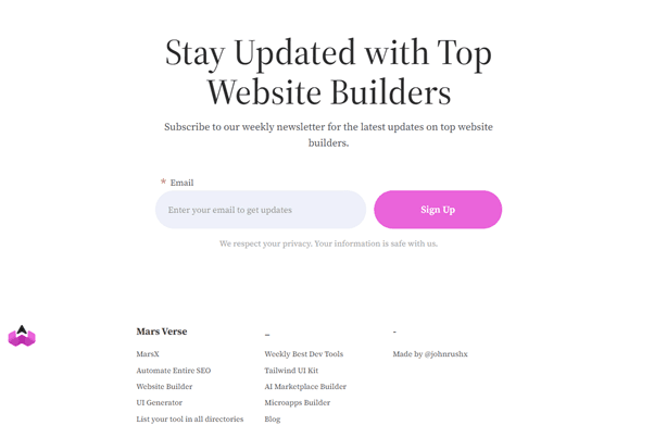 Top Website Builder screenshot 1