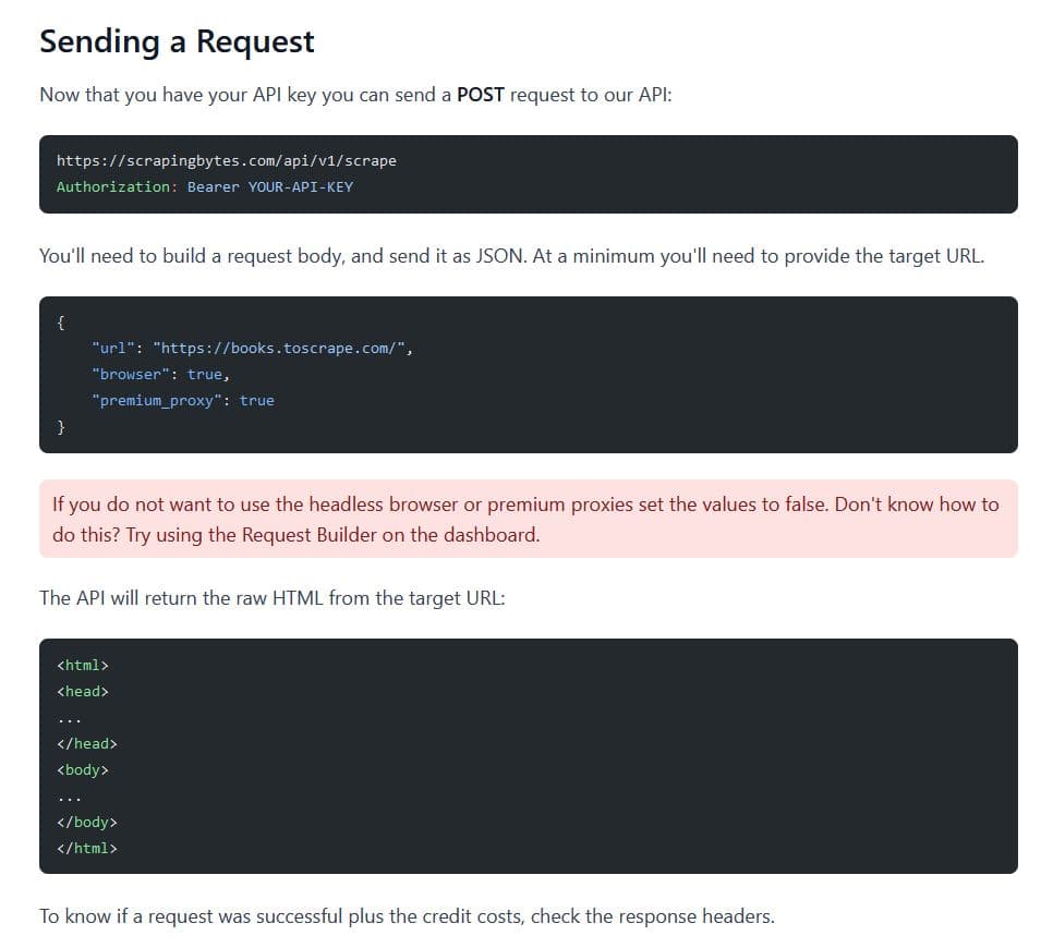 ScrapingBytes screenshot 1