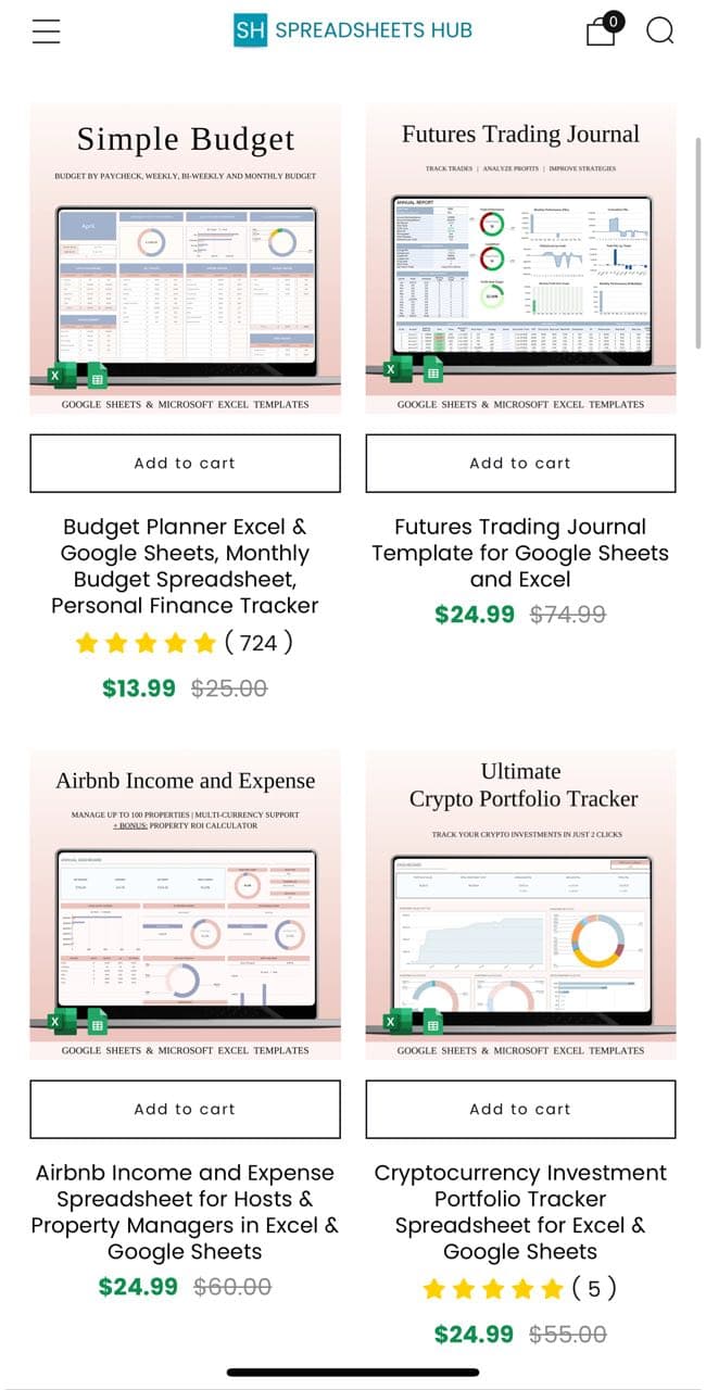 SpreadsheetsHub screenshot 2