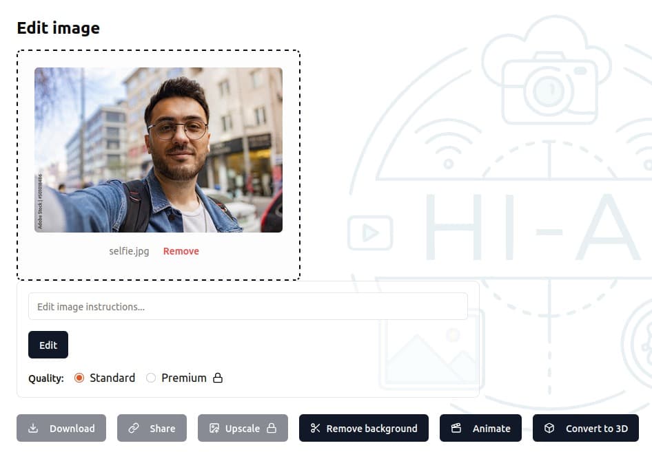Hi-AI - AI Assistant for Video, Music, Web, Images, 3D & Voice screenshot 1