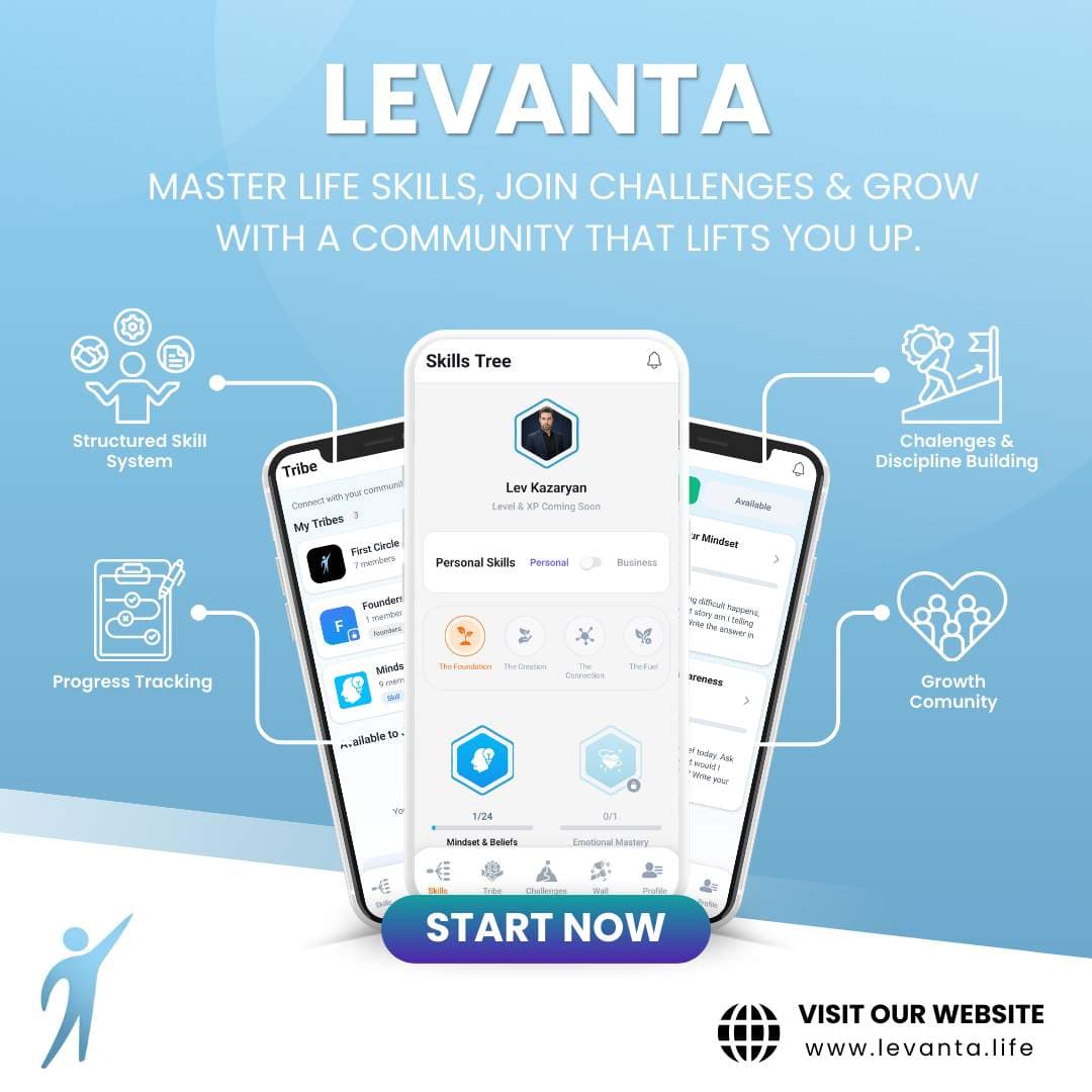 Levanta - The Structured Growth System for Real Life screenshot 1