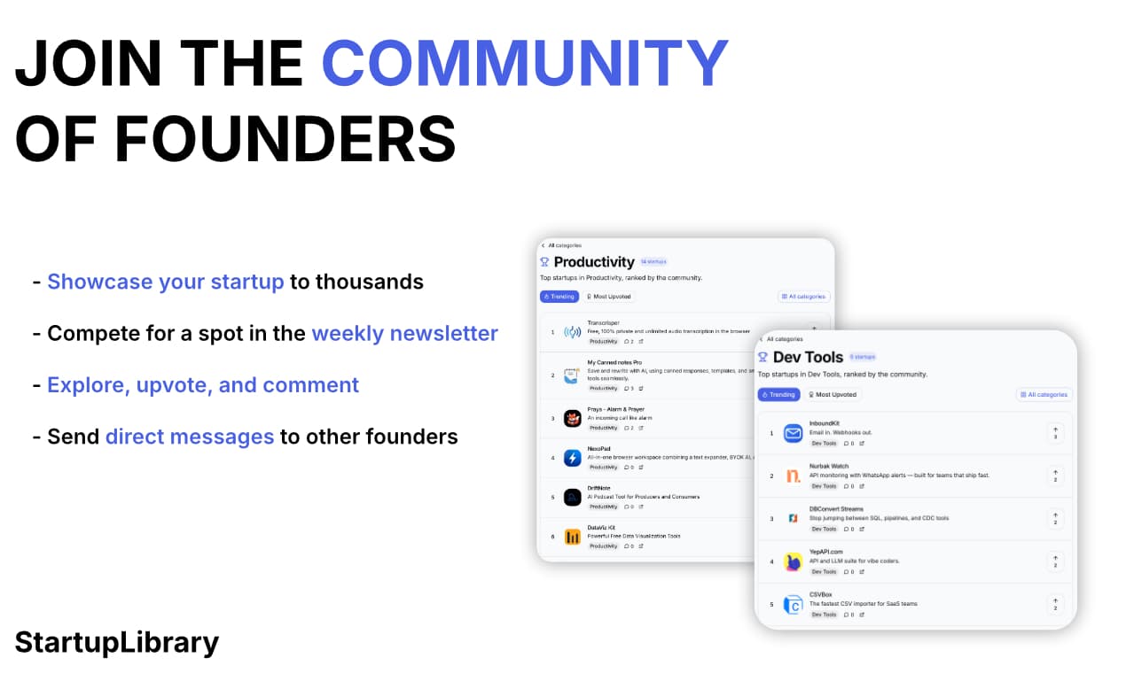 StartupLibrary screenshot 1