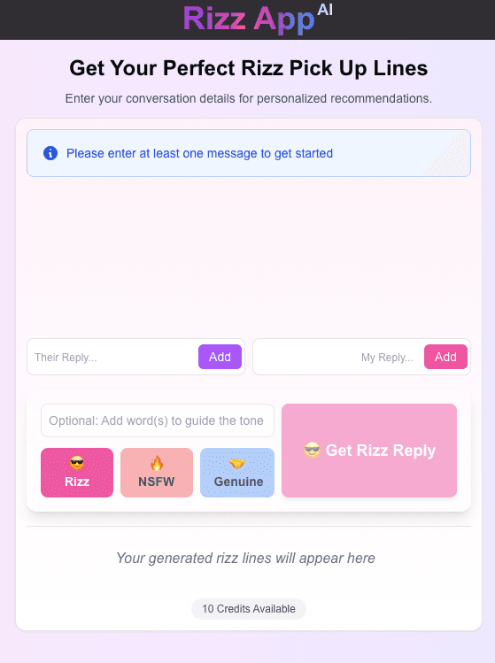 Rizz App AI screenshot 2