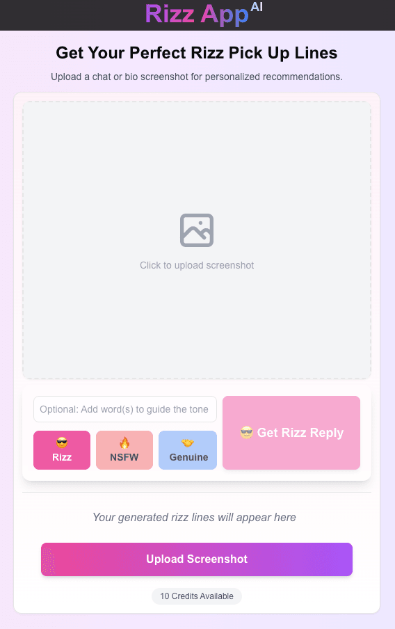 Rizz App AI screenshot 3