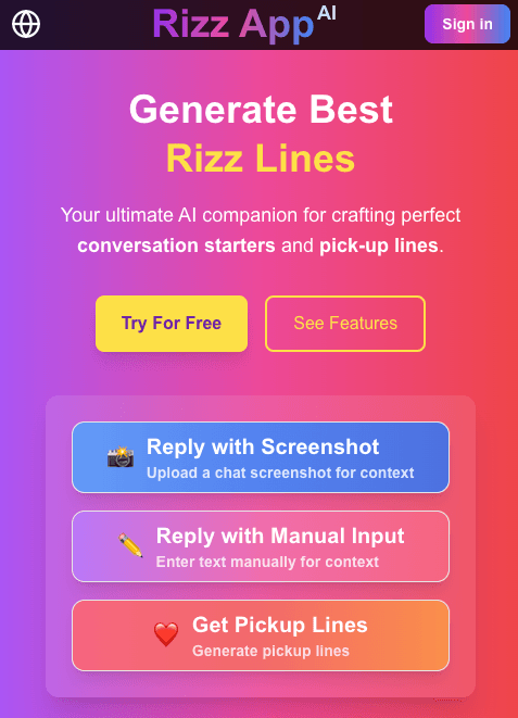 Rizz App AI screenshot 4