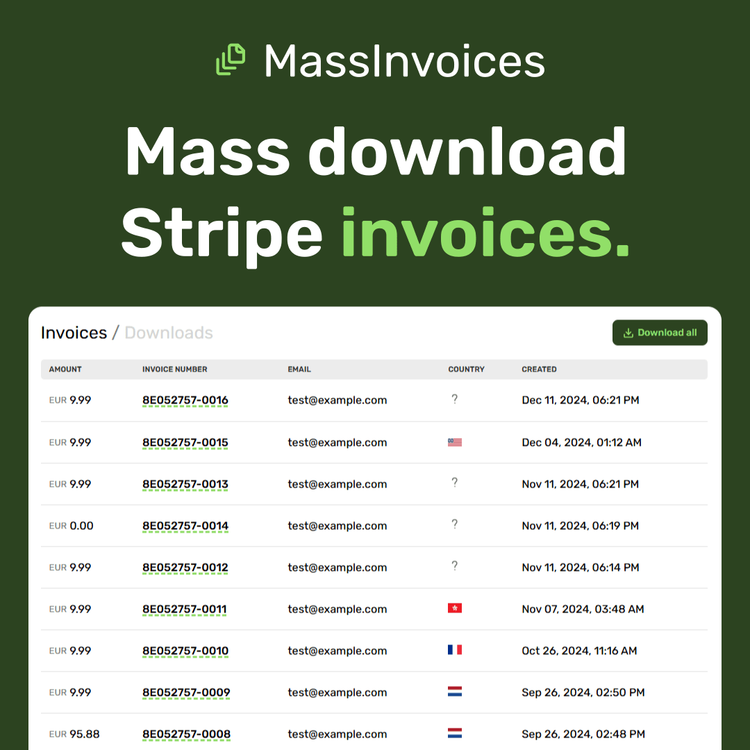 MassInvoices screenshot 1