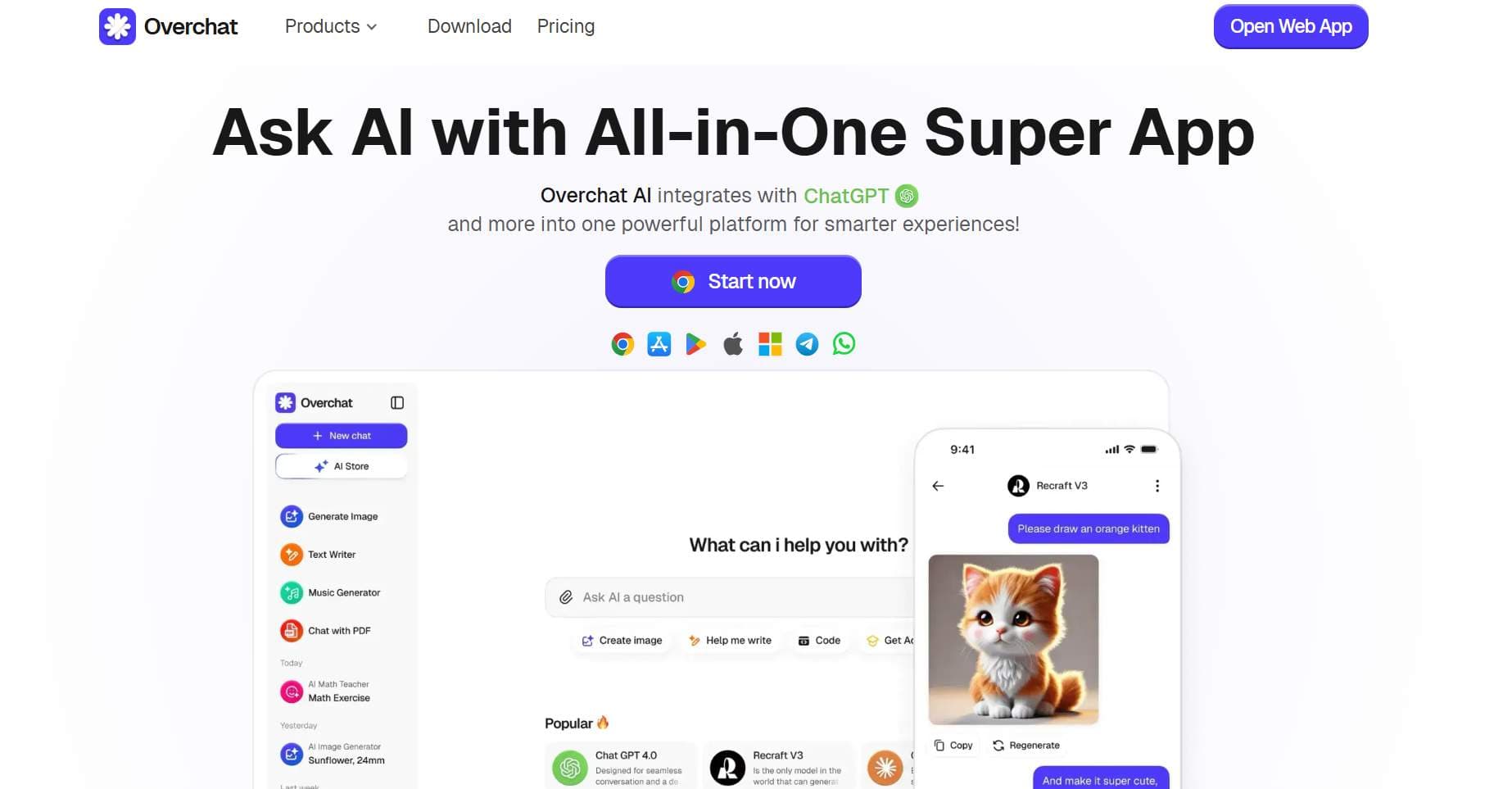 Overchat AI screenshot 1