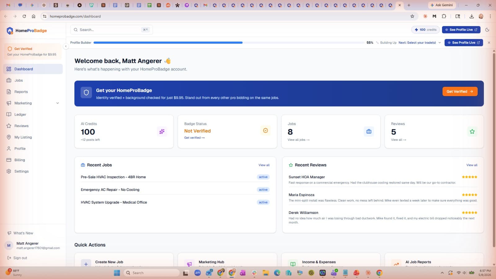 HomeProBadge screenshot 1