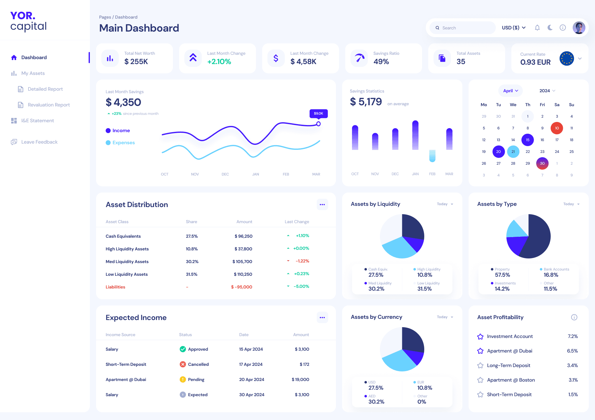 YOR. Net Worth Tracker & Wealth Management screenshot 1
