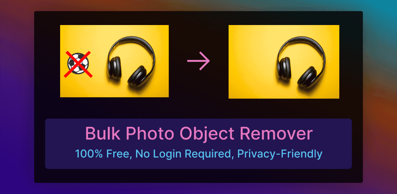 Bulk Photo Object Remover screenshot 1