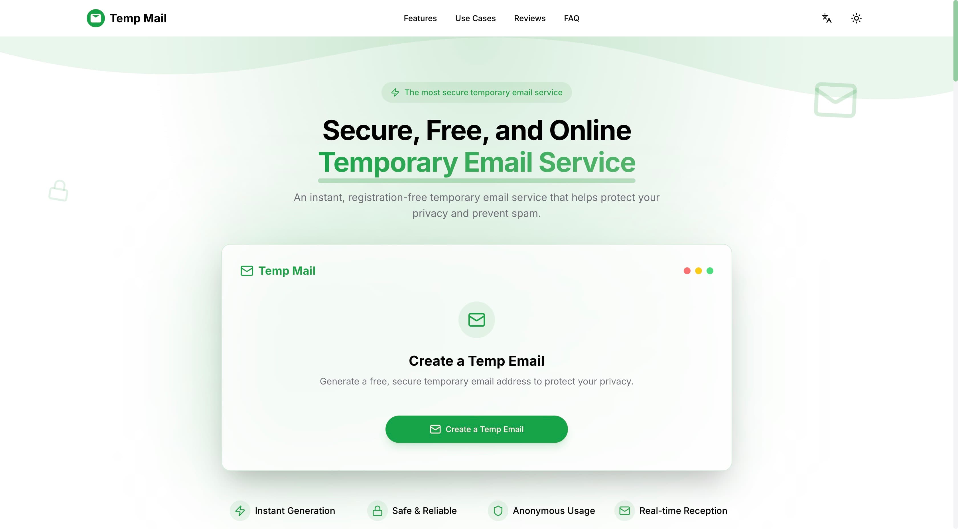 Temp Mail screenshot 1