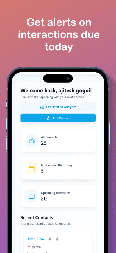 TouchBase screenshot 3