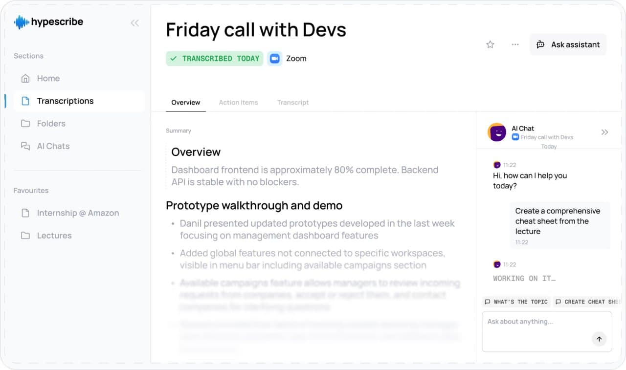 HypeScribe screenshot 2