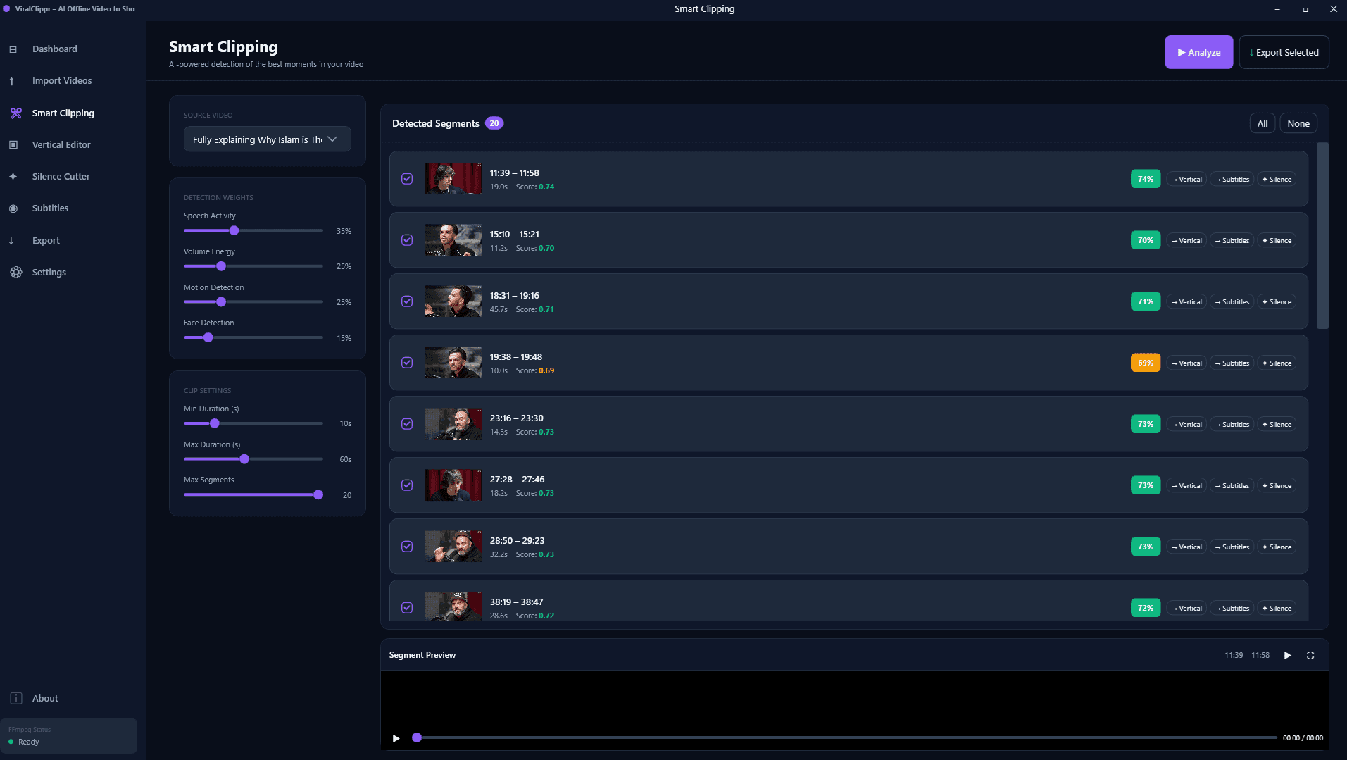 ViralClippr – AI Offline Video to Viral Shorts Generator screenshot 3