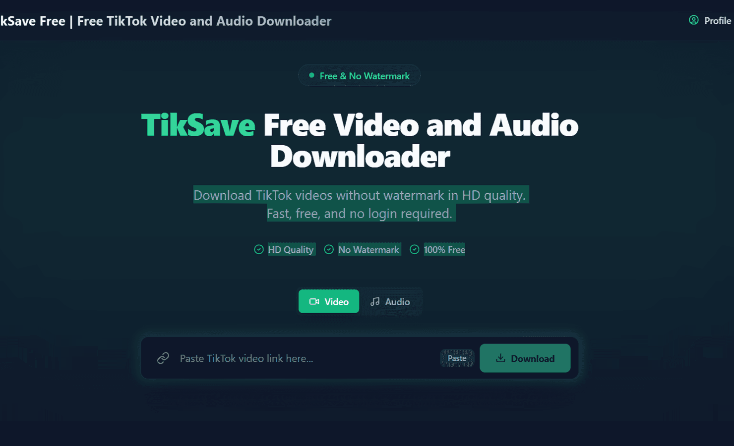 TikSave screenshot 1