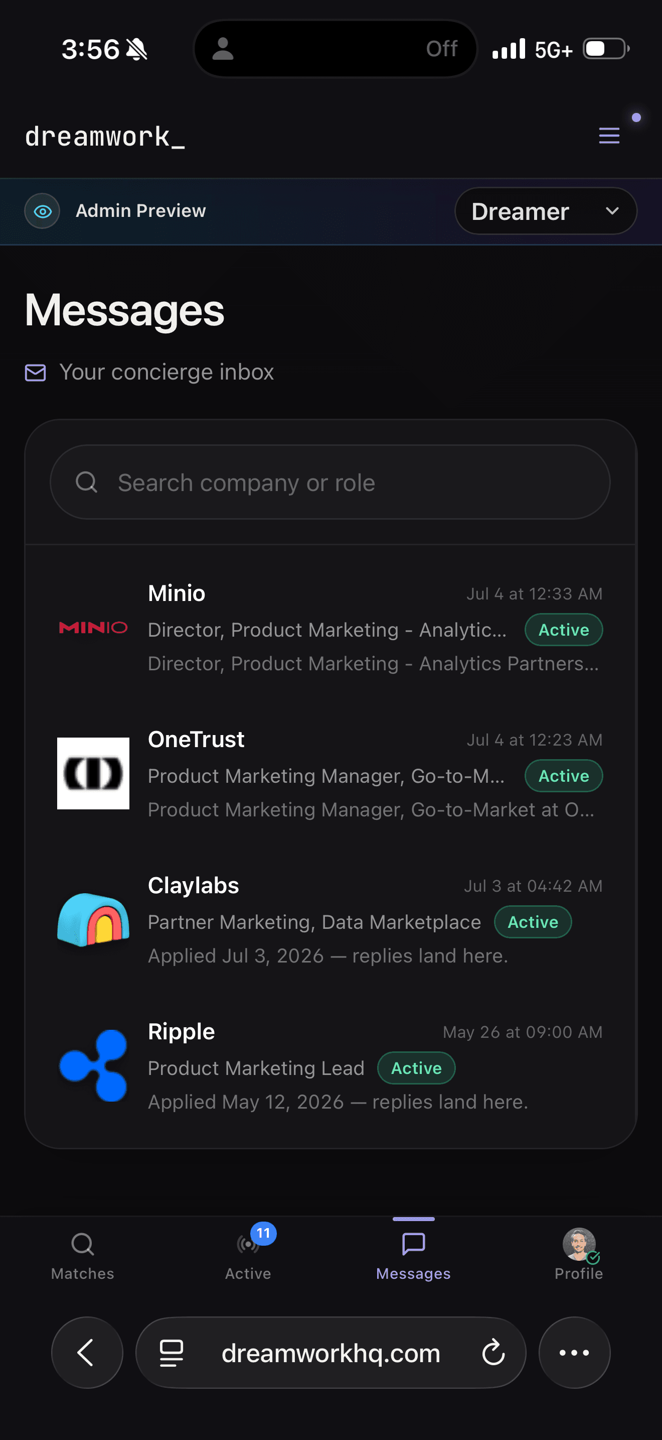 Dreamwork screenshot 1