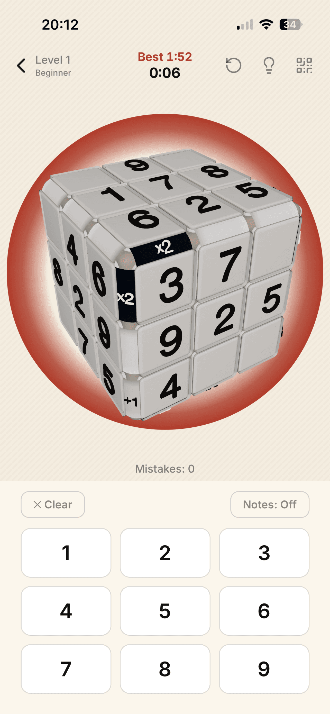 Kropki 3D Sudoku screenshot 1