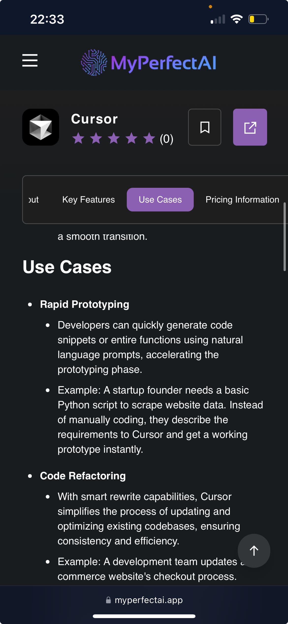 MyPerfectAI screenshot 2