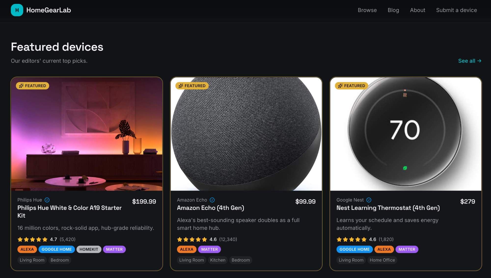HomeGearLab screenshot 1