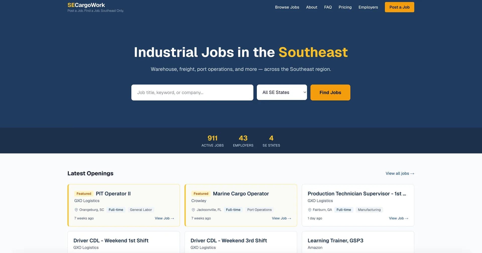 SECargoWork screenshot 1