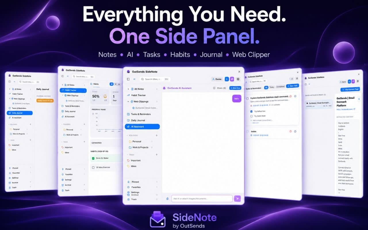 OutSends SideNote — Side Panel Notes screenshot 7