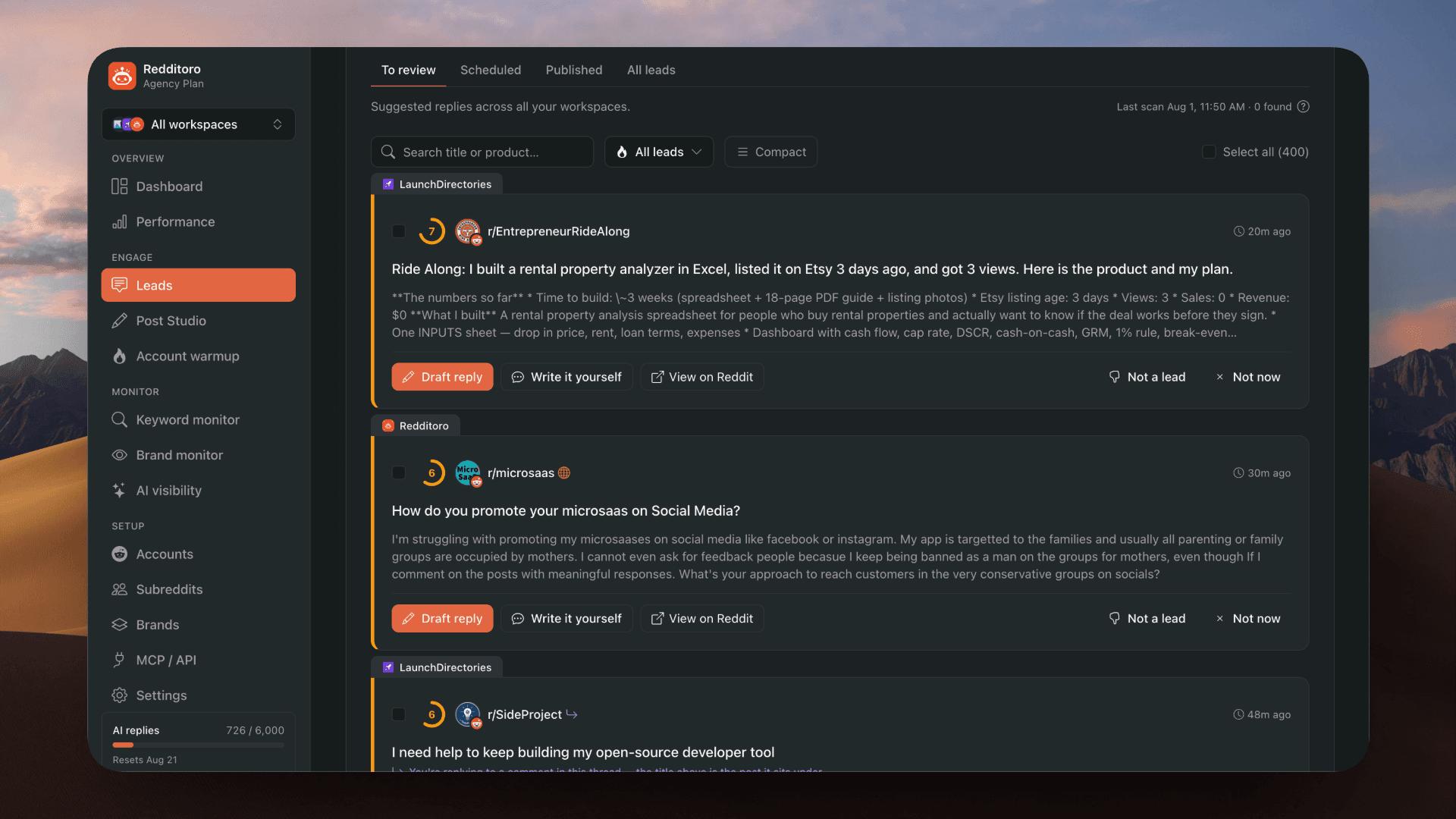 Redditoro screenshot 1