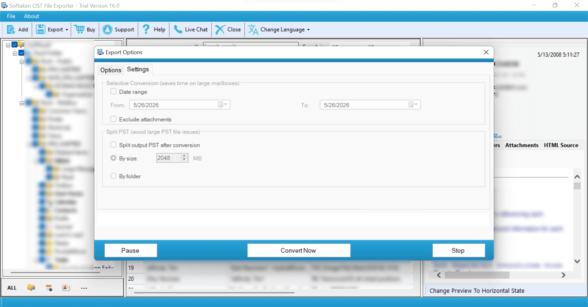 Softaken OST to PST Converter screenshot 3