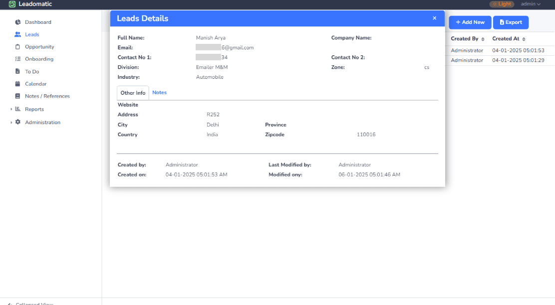 Leadomatic screenshot 2