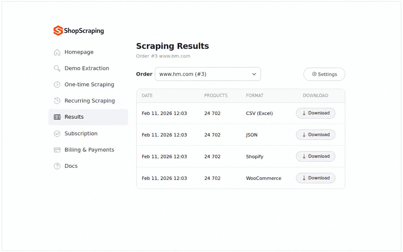 ShopScraping screenshot 3