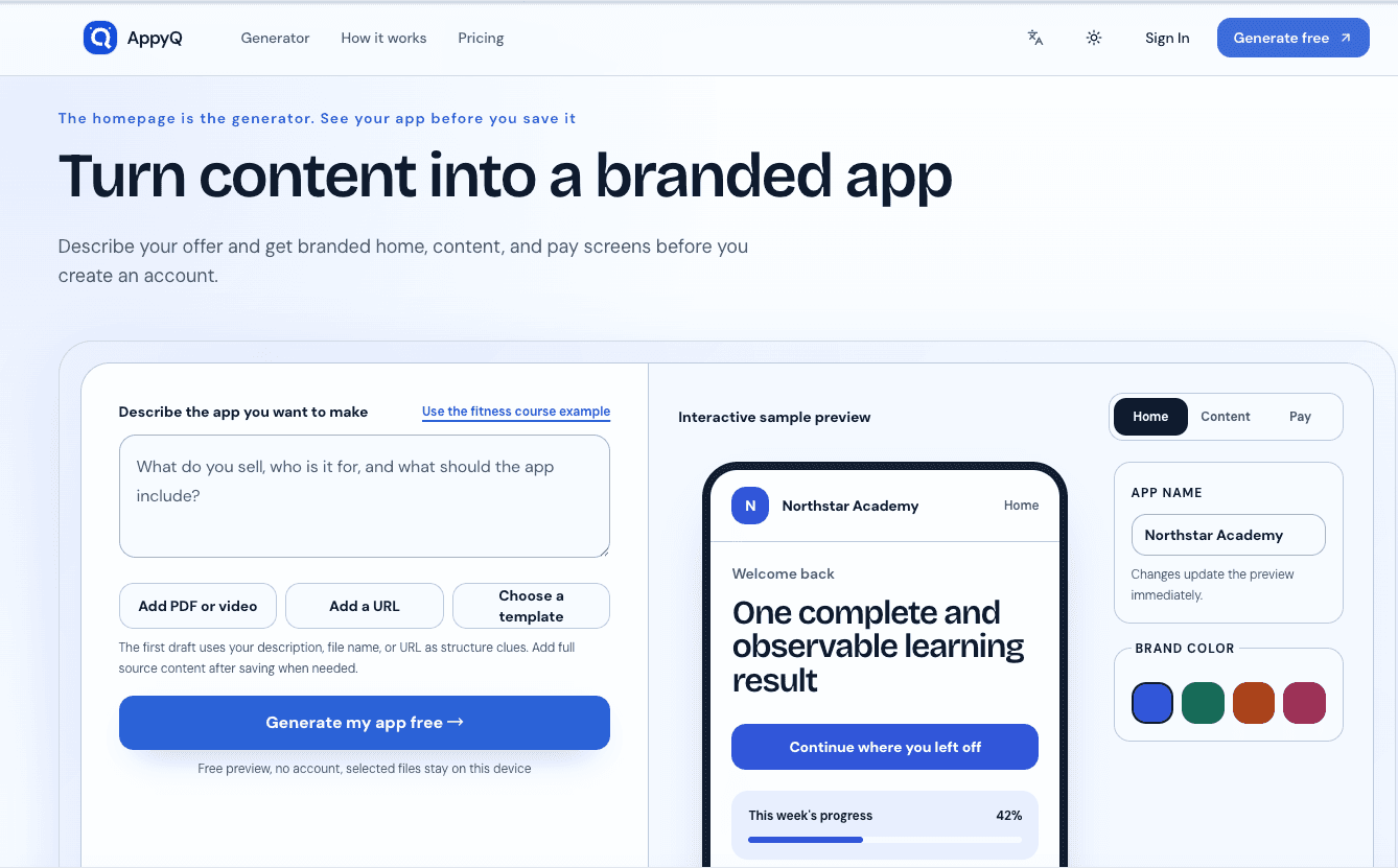AppyQ screenshot 1