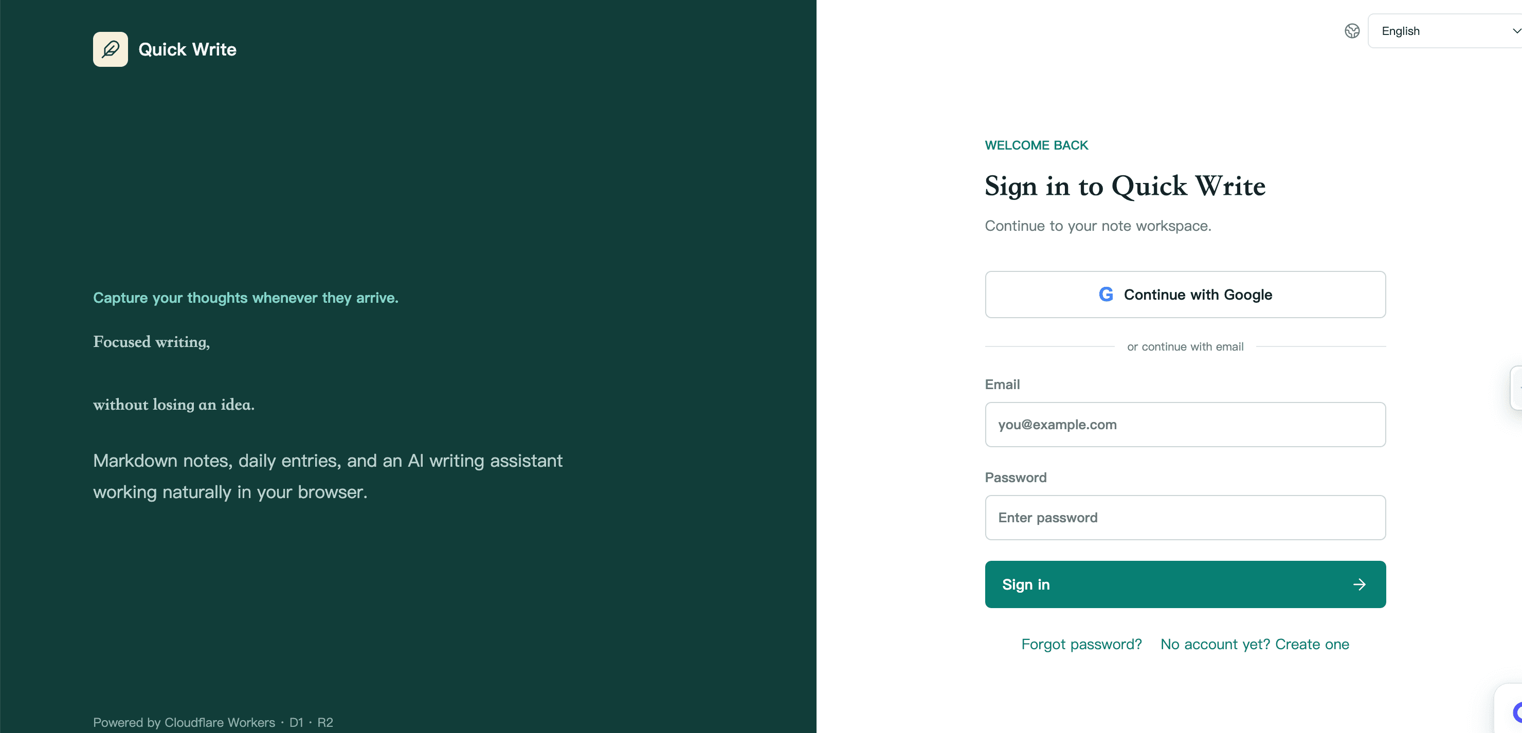Quick Write screenshot 1