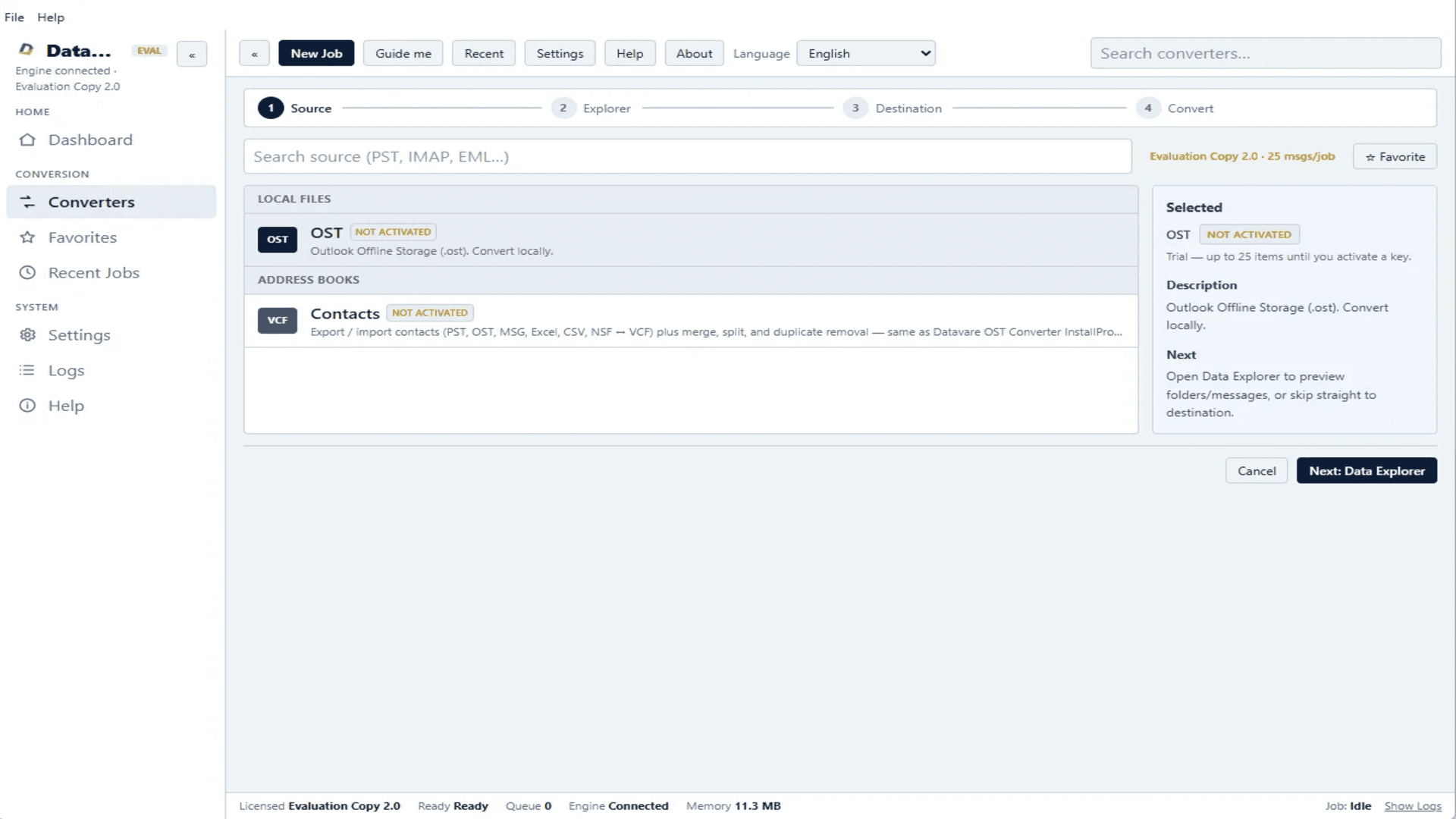 DataVare OST to PST Converter Expert screenshot 2
