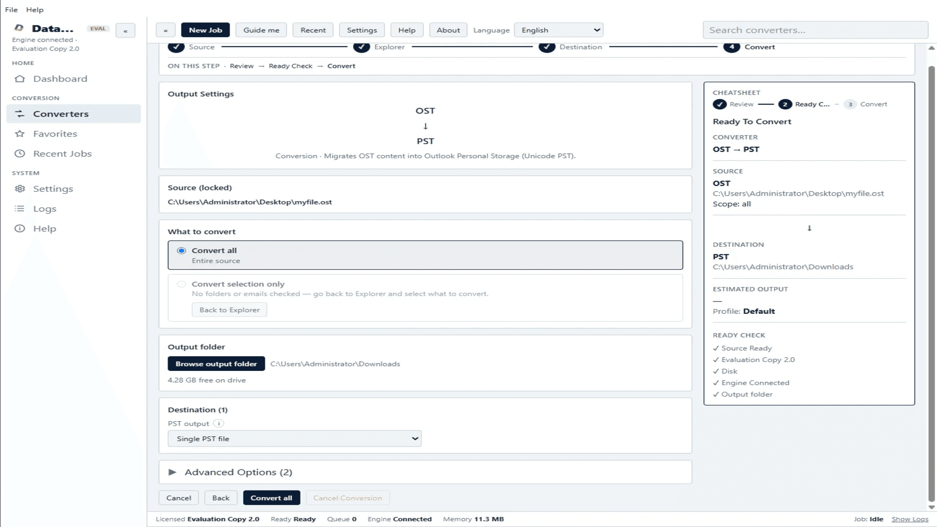 DataVare OST to PST Converter Expert screenshot 4