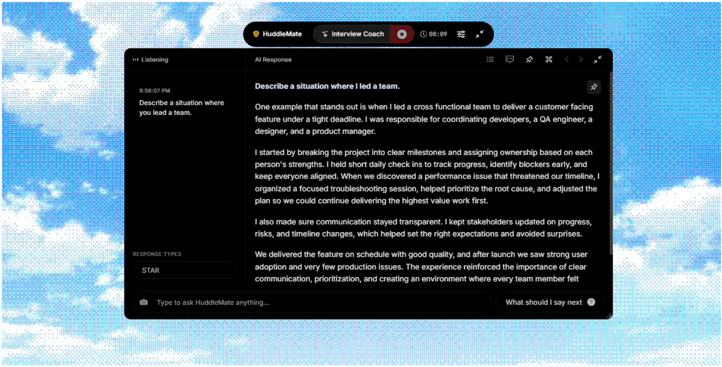HuddleMate screenshot 1