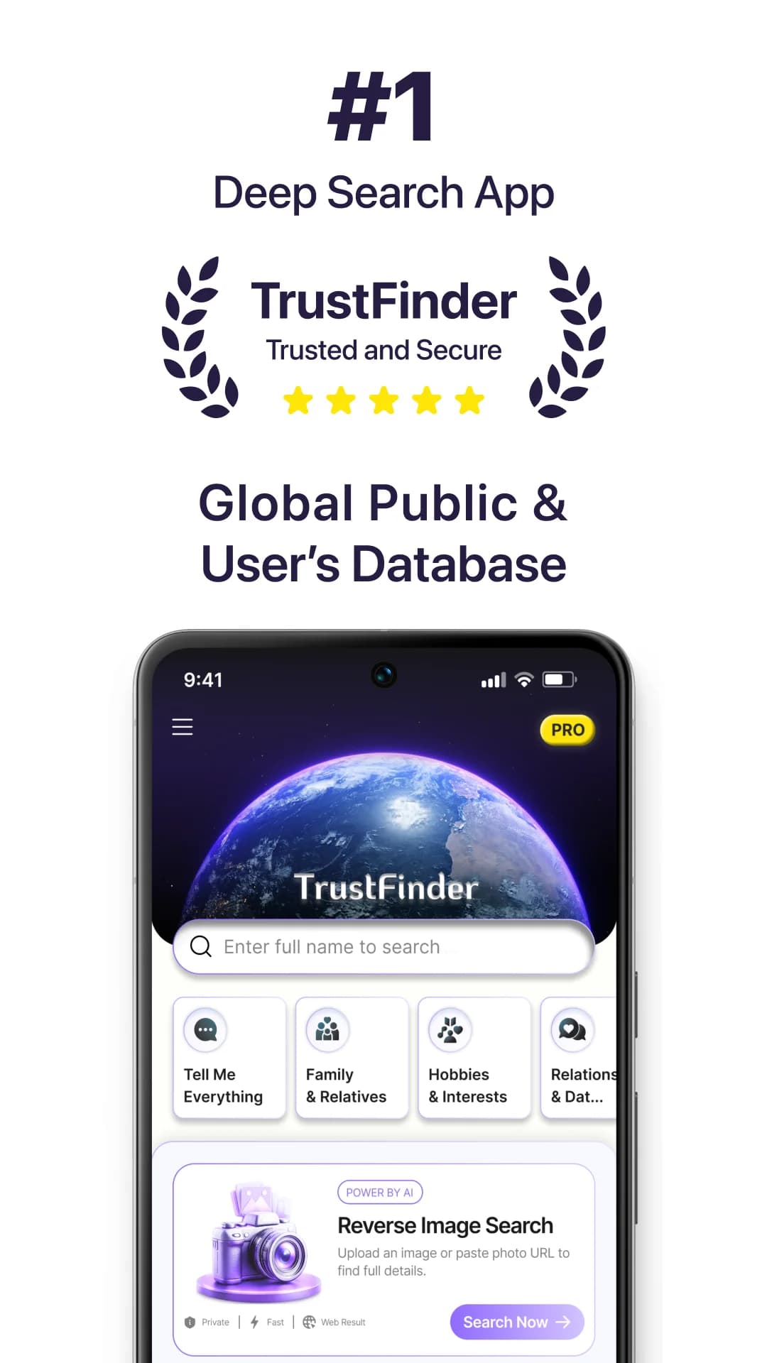 TrustFinder: Deep Search AI screenshot 1
