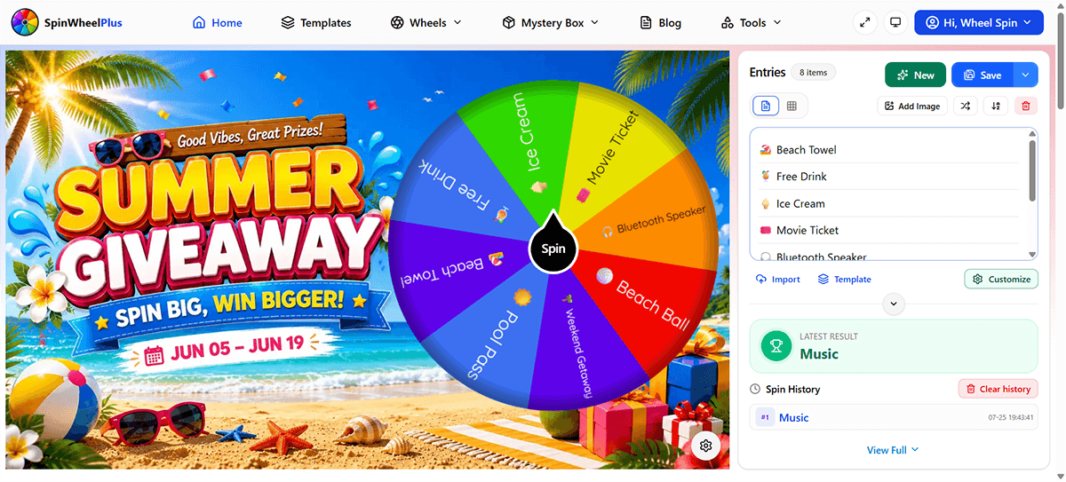 SpinWheelPlus screenshot 1