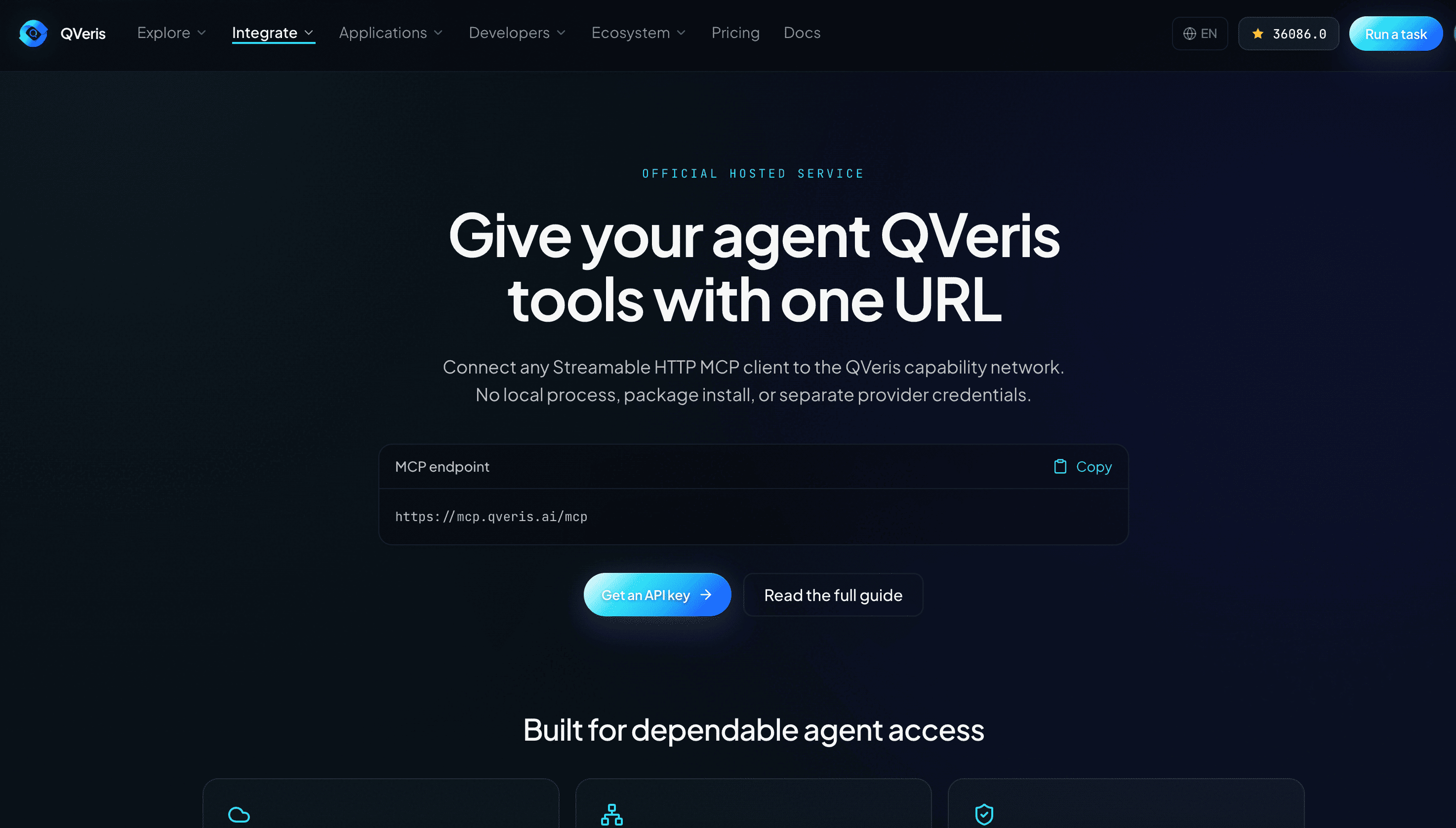 QVeris AI screenshot 2
